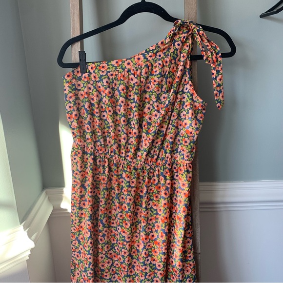 Pretty Garden One Shoulder Sleeveless Flowy Bohemian Maxi Dress Size Med - 1637 - Picture 2 of 13